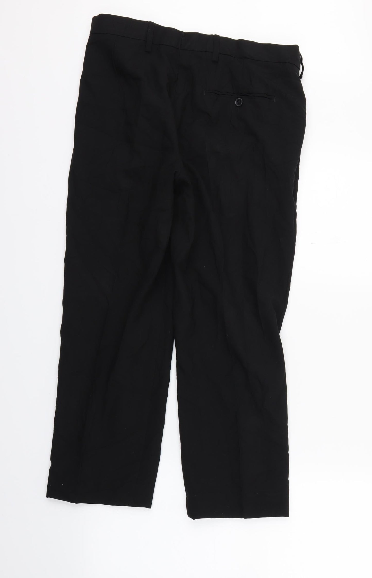 Marks and Spencer Mens Black   Trousers  Size 32 L23 in