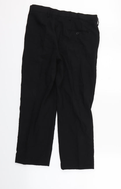 Marks and Spencer Mens Black   Trousers  Size 32 L23 in
