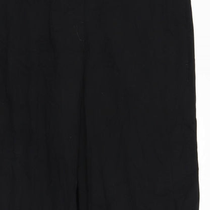 Womens UK Size 12 Preworn Regular Fit  Black Trousers