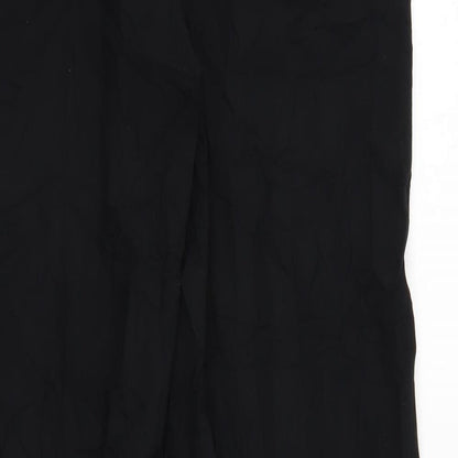 Womens UK Size 12 Preworn Regular Fit  Black Trousers