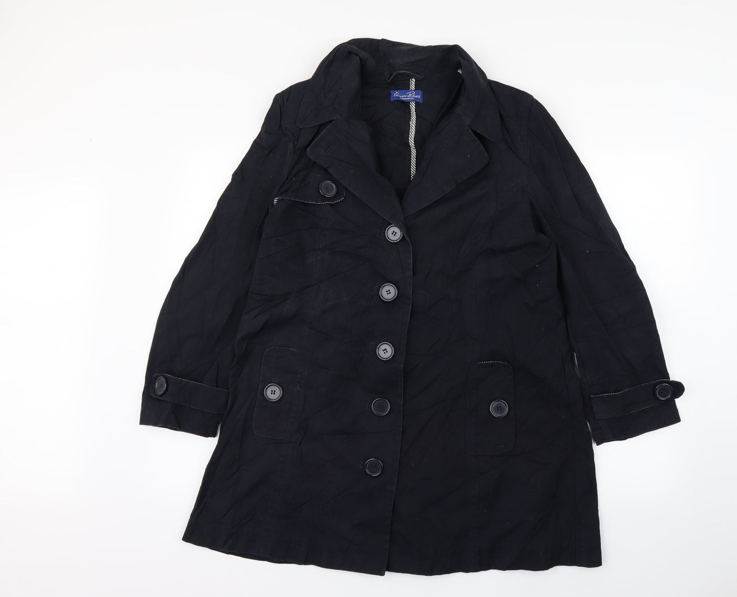 union blues Womens Blue   Trench Coat Coat Size 12