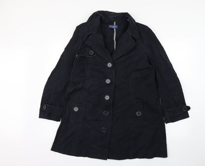 union blues Womens Blue   Trench Coat Coat Size 12