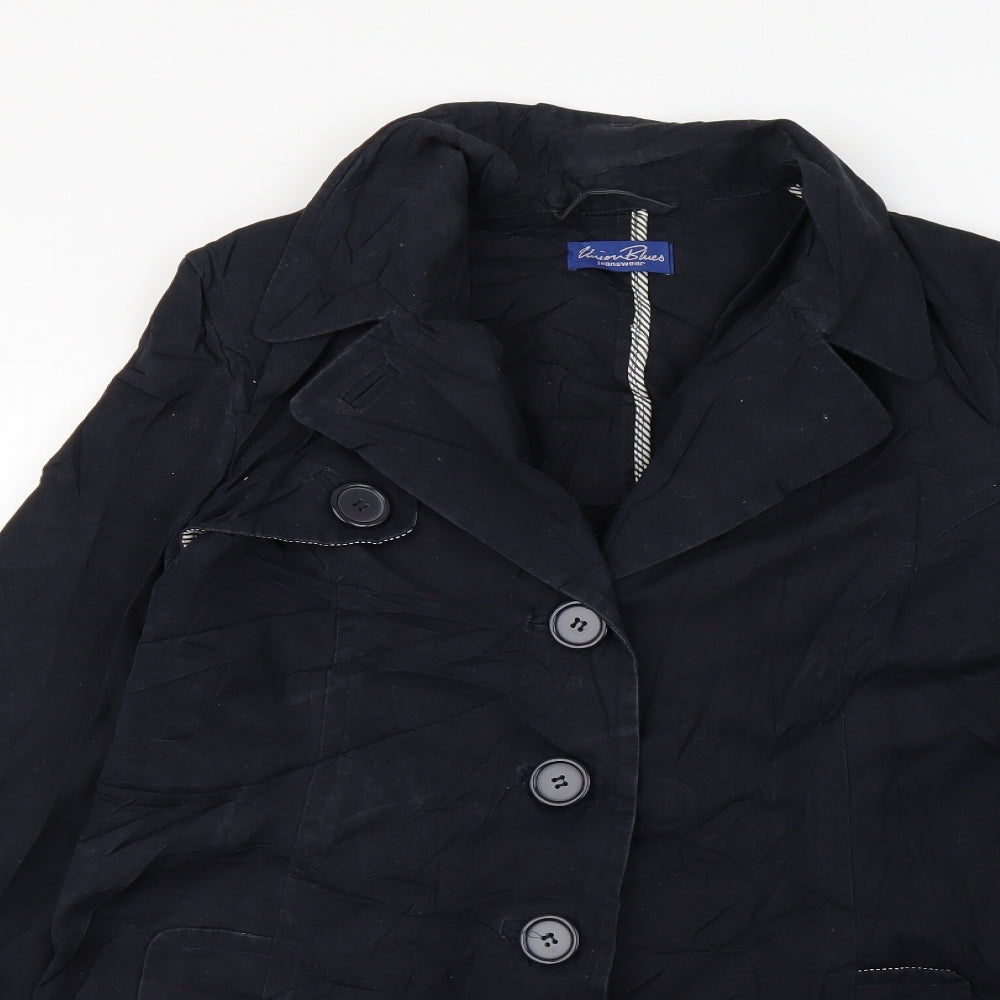 union blues Womens Blue   Trench Coat Coat Size 12