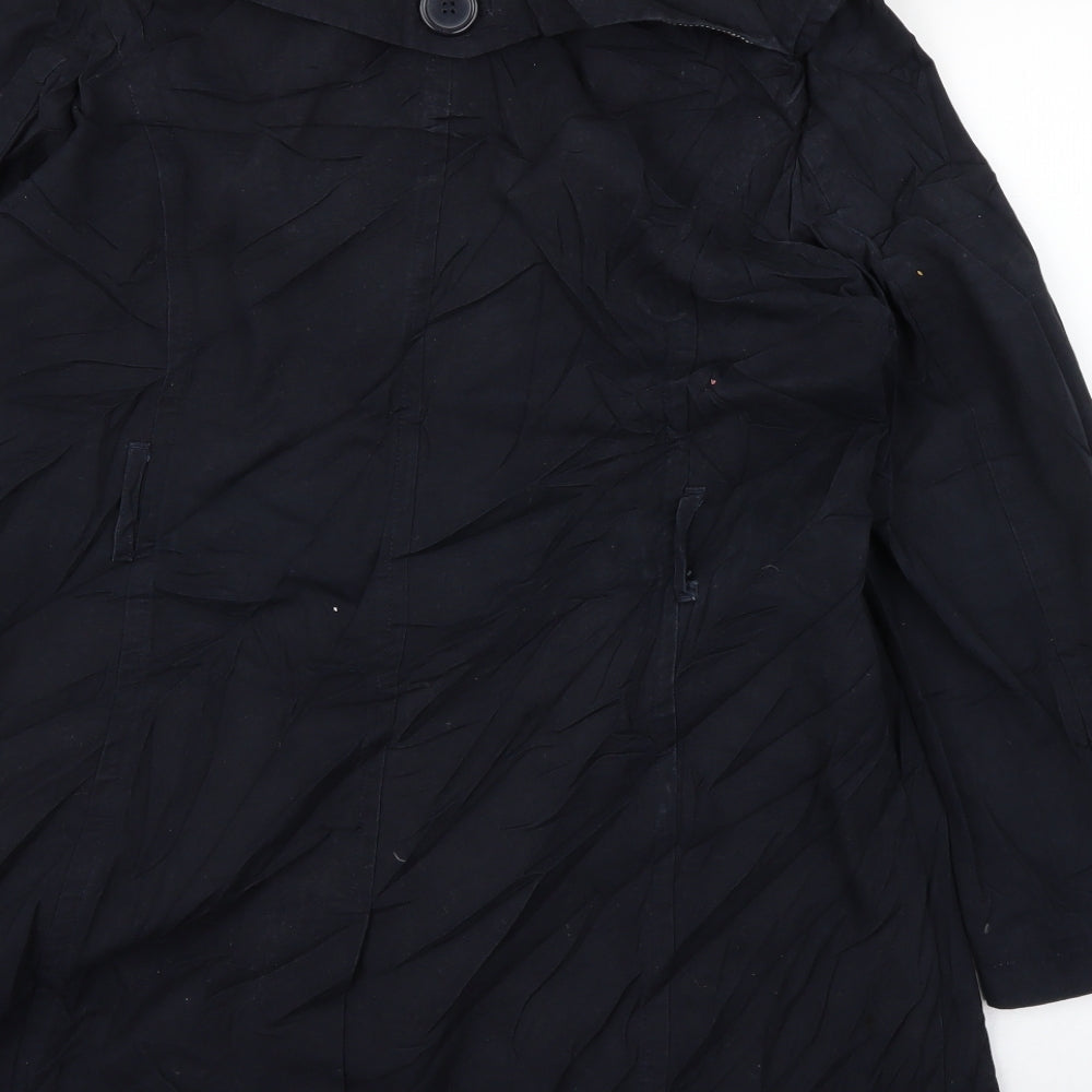 union blues Womens Blue   Trench Coat Coat Size 12