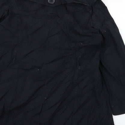 union blues Womens Blue   Trench Coat Coat Size 12