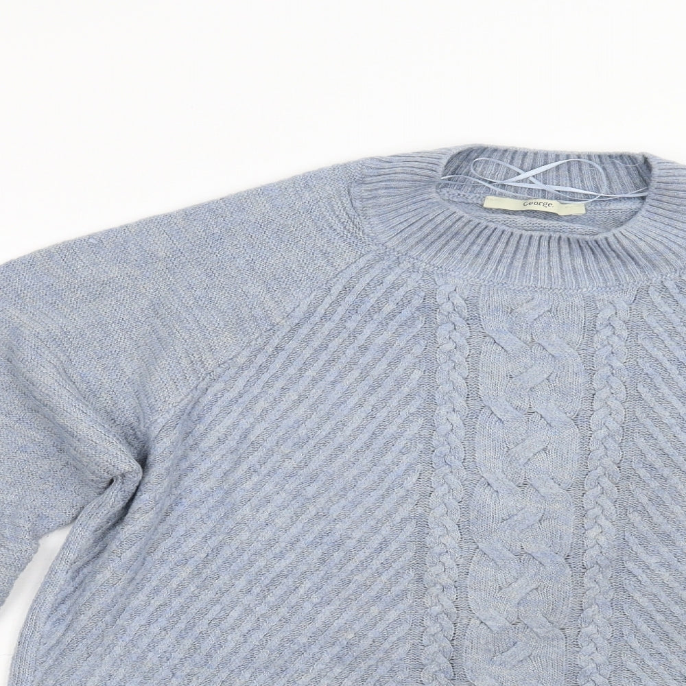 George Womens Blue   Pullover Jumper Size M