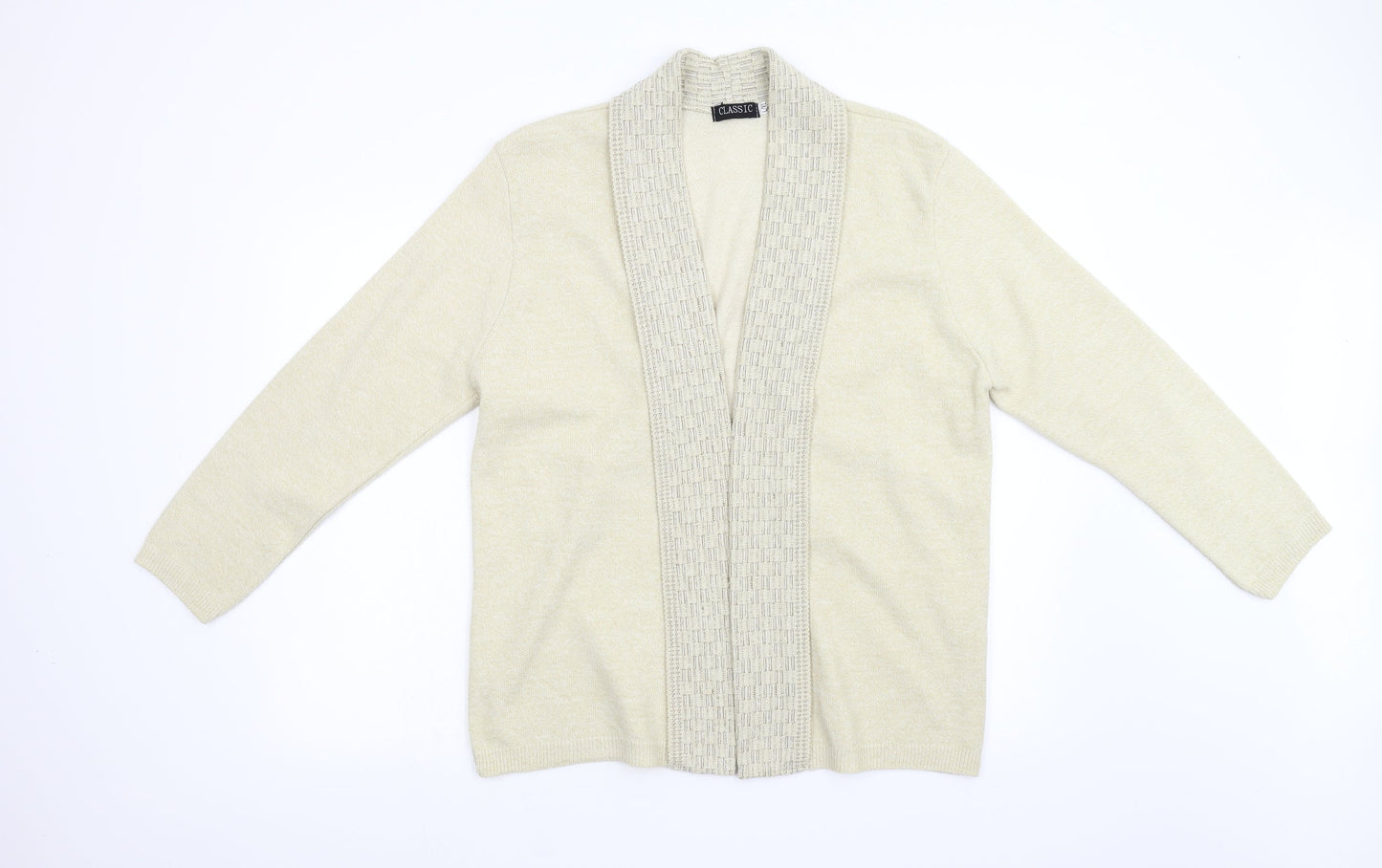 Classic Womens Beige   Cardigan Jumper Size L
