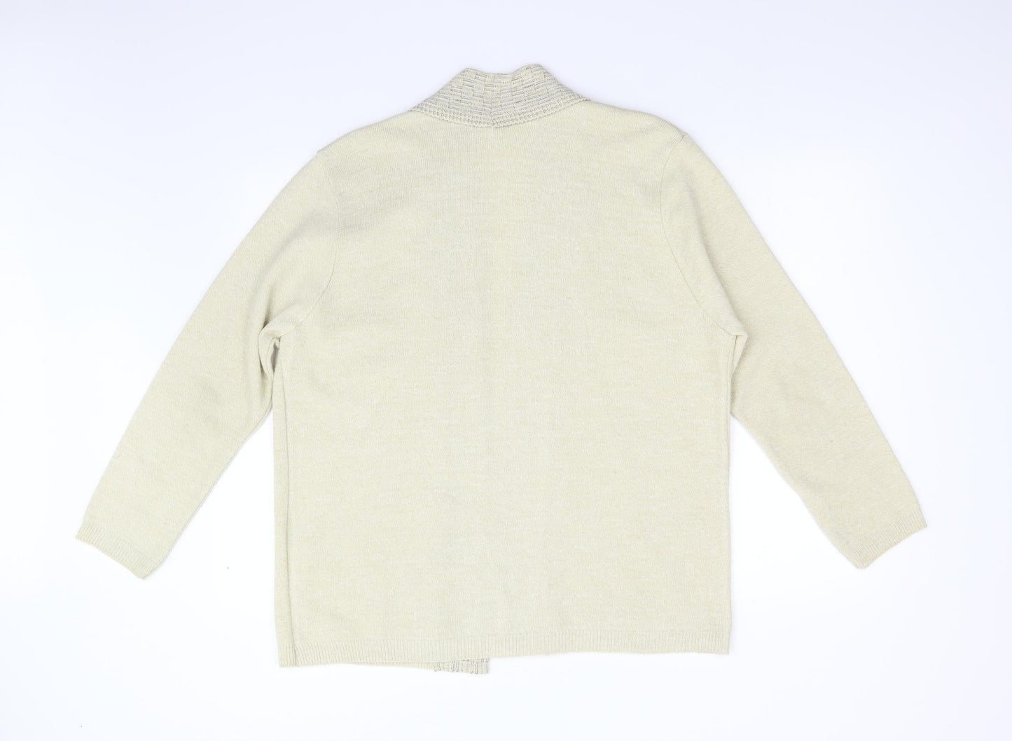 Classic Womens Beige   Cardigan Jumper Size L