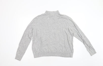 Womens UK Size 14 Warehouse Grey Pullover Jumper