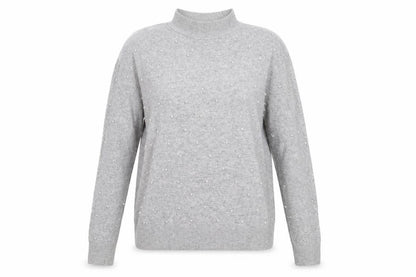 Womens UK Size 14 Warehouse Grey Pullover Jumper