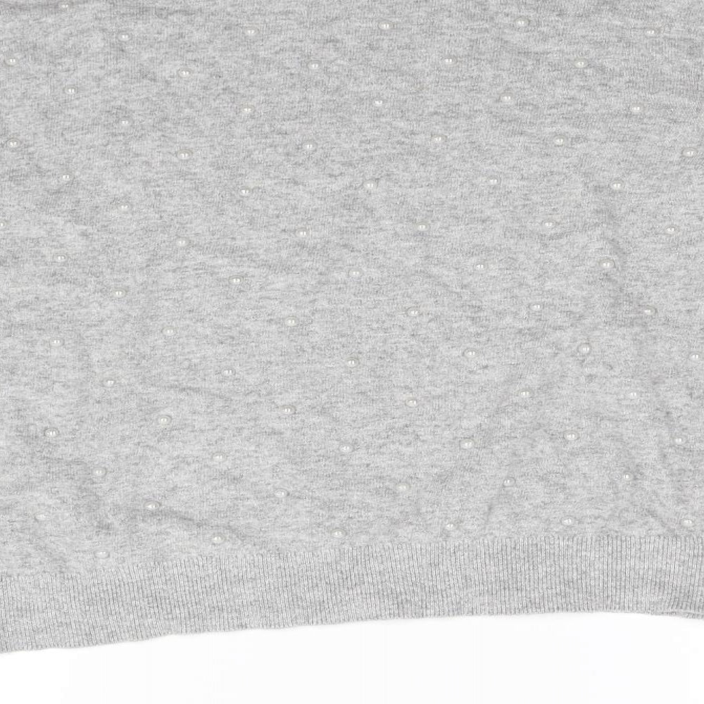 Womens UK Size 14 Warehouse Grey Pullover Jumper