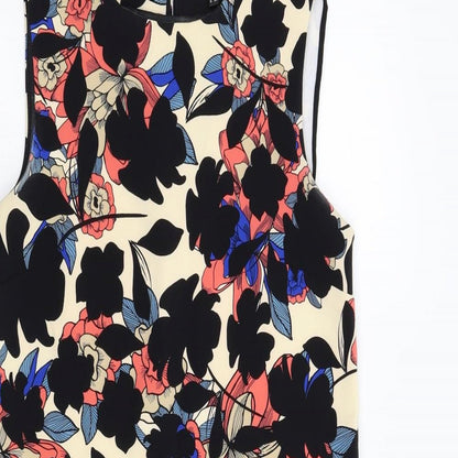 Warehouse Womens Multicoloured Floral  Slip Dress  Size 10