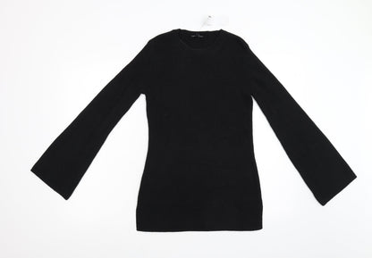 Womens UK Size 10 Warehouse Black Pullover Jumper