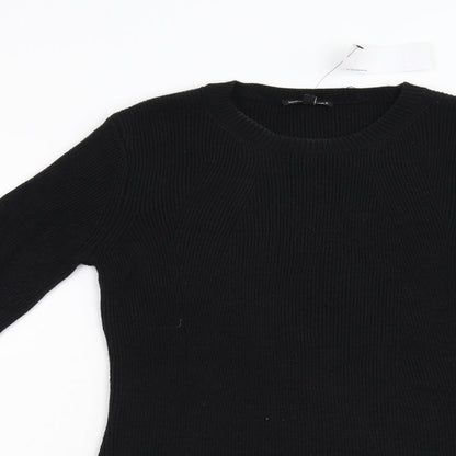 Womens UK Size 10 Warehouse Black Pullover Jumper