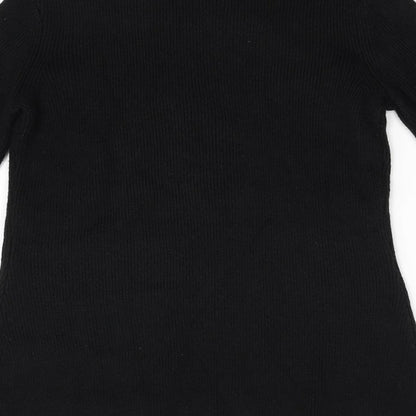 Womens UK Size 10 Warehouse Black Pullover Jumper