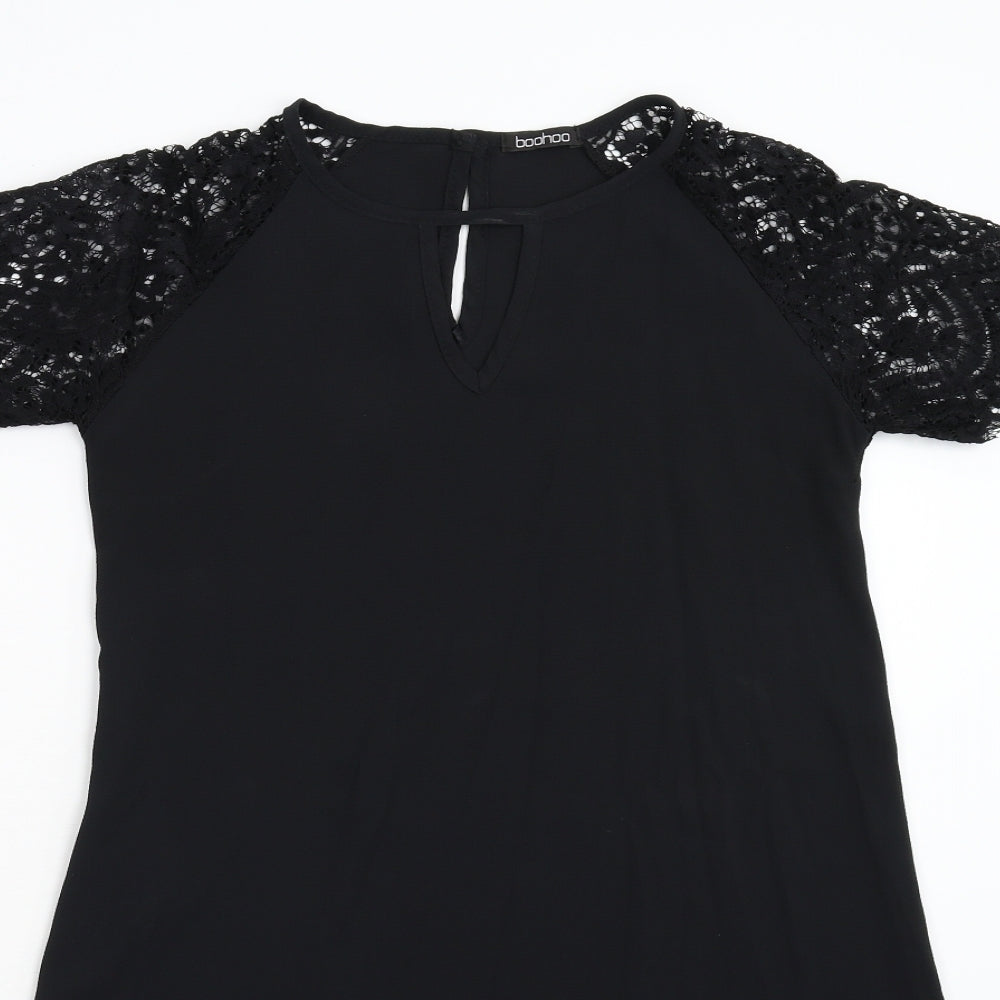 Boohoo Womens Black   A-Line  Size 8