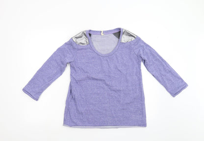 Womens UK Size M Sweewe Blue Basic T-Shirt