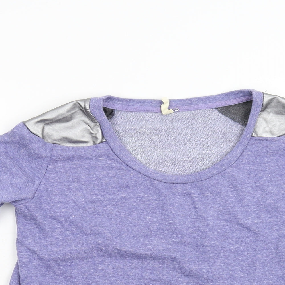 Womens UK Size M Sweewe Blue Basic T-Shirt