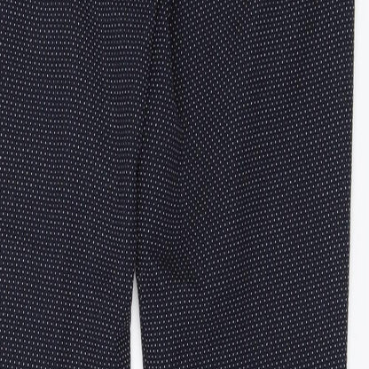 Warehouse Womens Blue Polka Dot  Chino Trousers Size 10 L26 in
