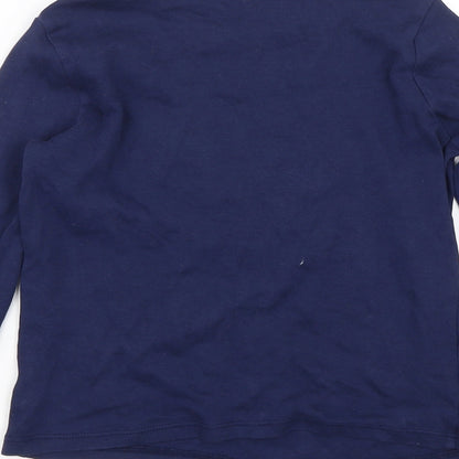 George Boys Blue   Basic T-Shirt Size 7-8 Years  - Always nice never naughty