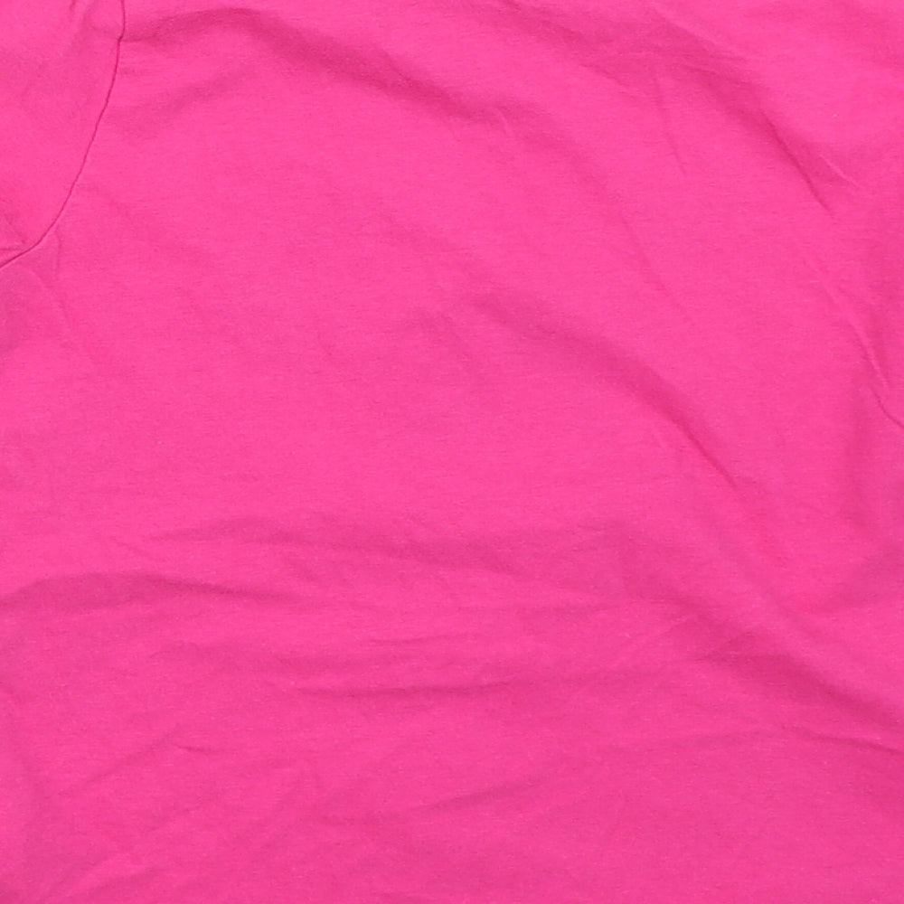 Pep&Co Girls Pink   Basic T-Shirt Size 9-10 Years  - Unicorn shake