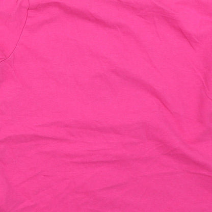 Pep&Co Girls Pink   Basic T-Shirt Size 9-10 Years  - Unicorn shake