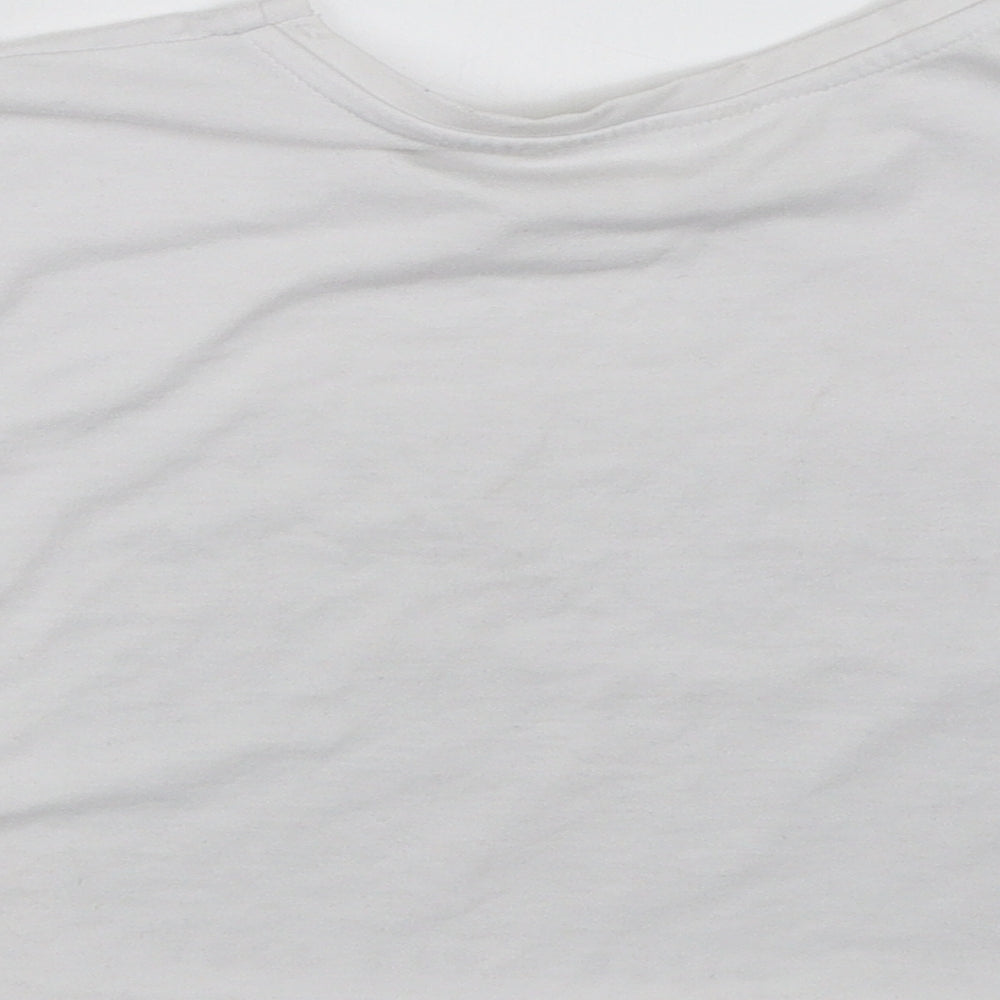 George Girls White   Basic T-Shirt Size 8-9 Years  - Fashionista