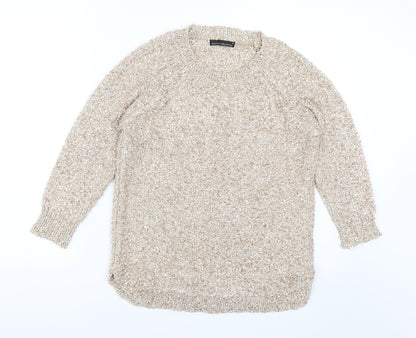 David Emanuel Womens Beige   Pullover Jumper Size S