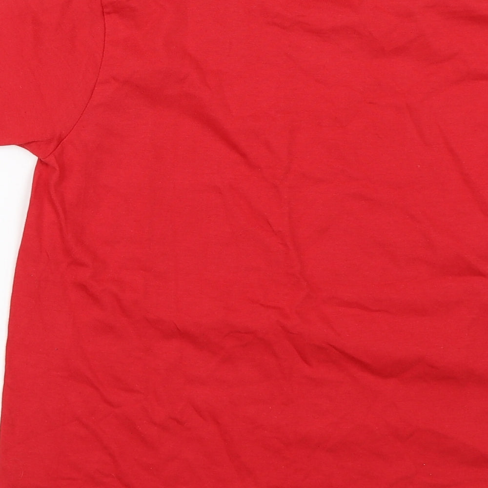 Punta Cana Womens Red   Basic T-Shirt Size 12