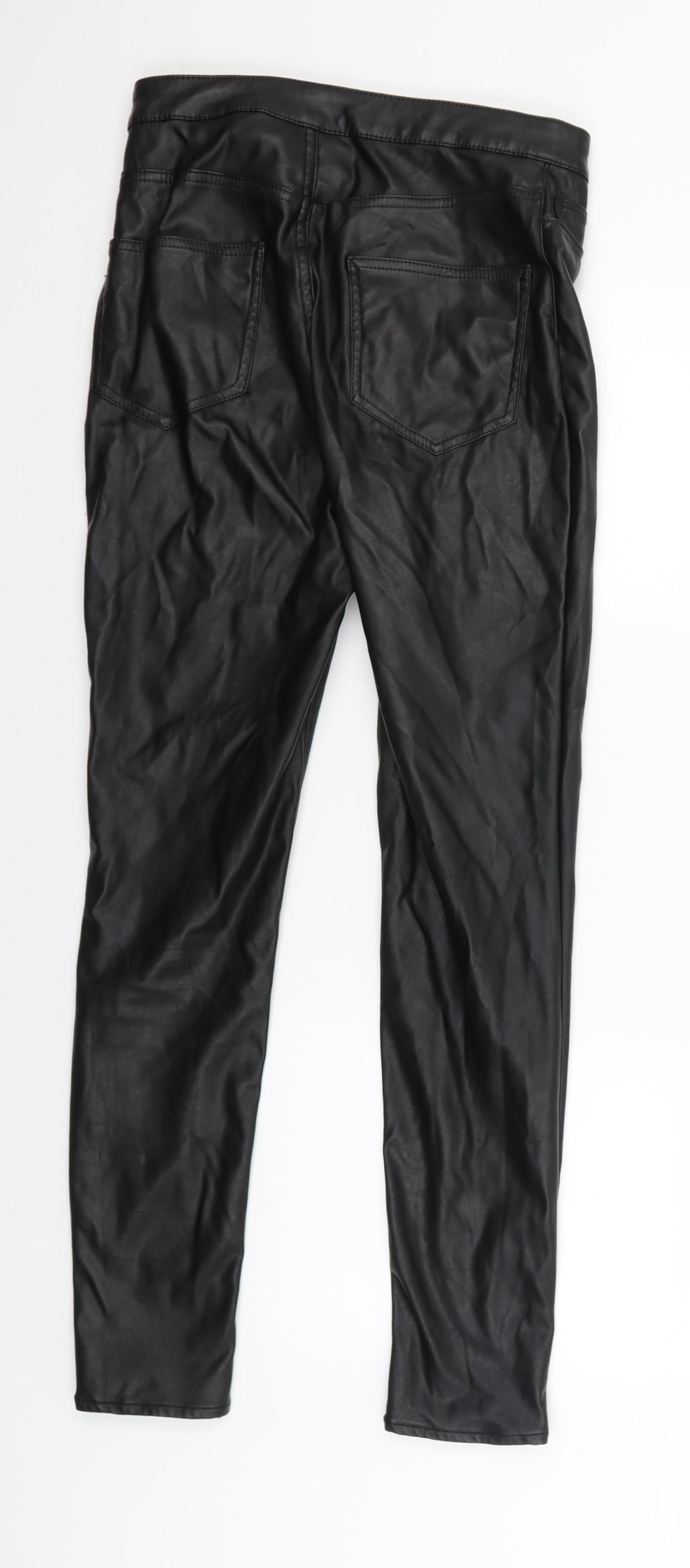 Womens UK Size 8 Divided Regular Fit  Black Trousers