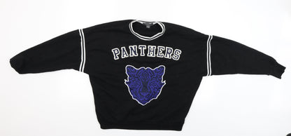 Primark Womens Black   Pullover Jumper Size S  - panthers