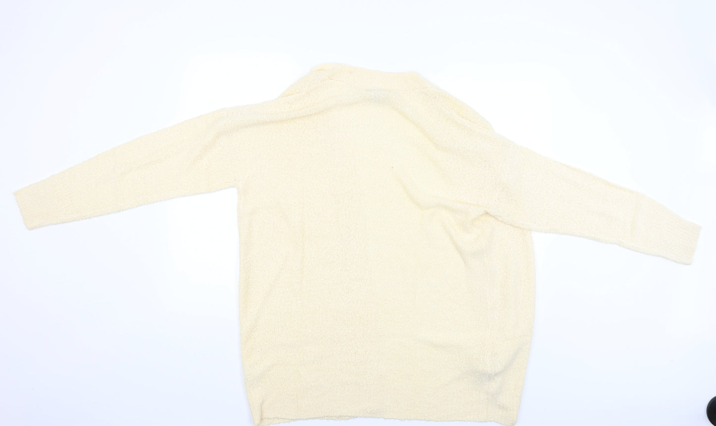 Womens UK Size 12 Studio Beige Cardigan Jumper