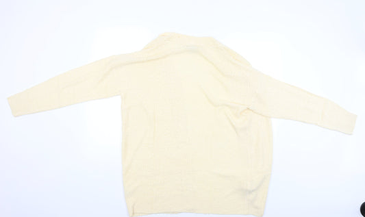 Womens UK Size 12 Studio Beige Cardigan Jumper