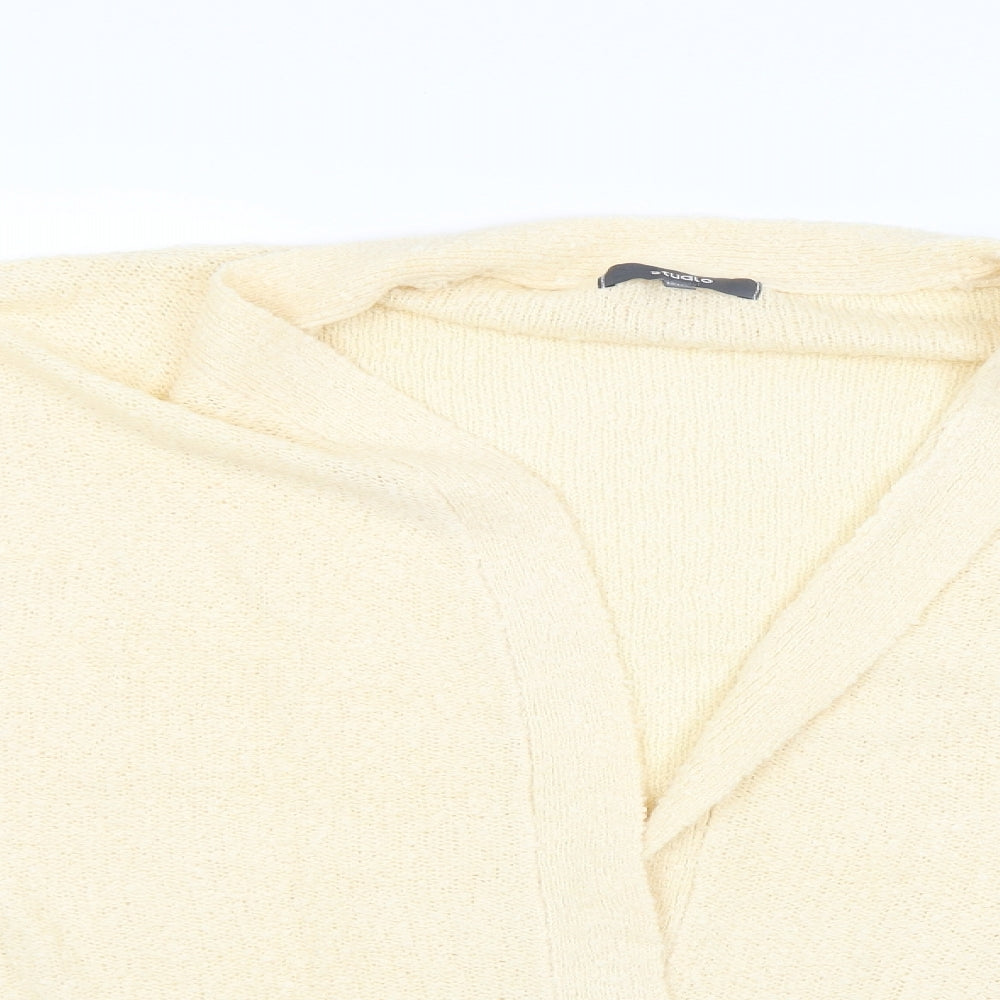 Womens UK Size 12 Studio Beige Cardigan Jumper
