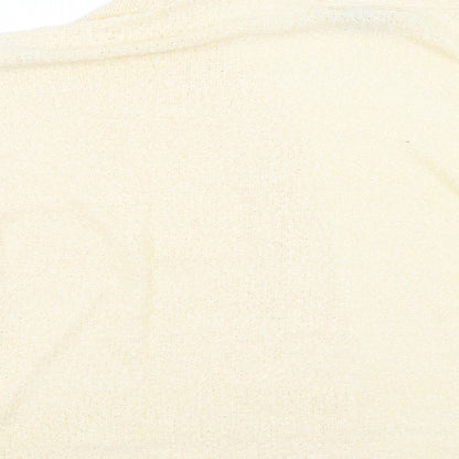 Womens UK Size 12 Studio Beige Cardigan Jumper