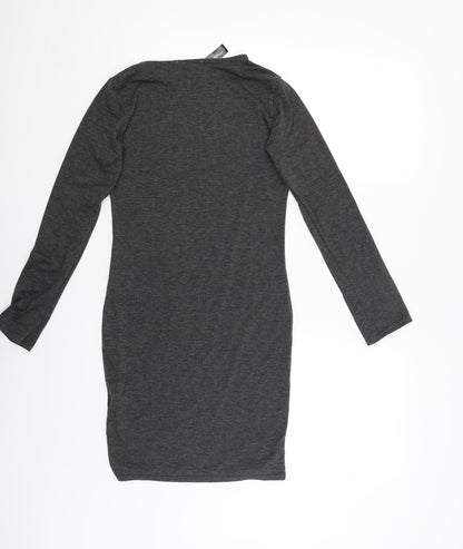 Back view of Fashion Brickstar women’s grey jumper, size M