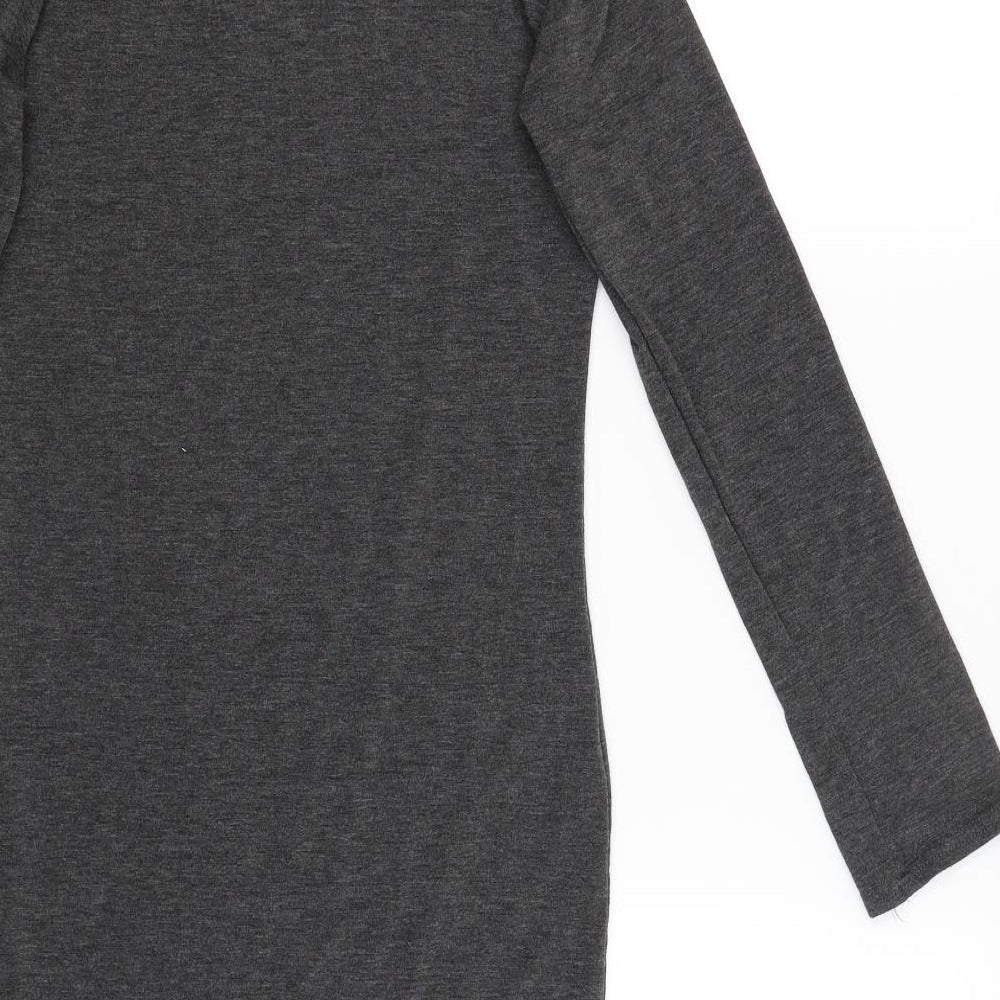 Brand and care label for Fashion Brickstar women’s grey jumper, size M