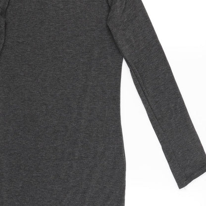 Brand and care label for Fashion Brickstar women’s grey jumper, size M