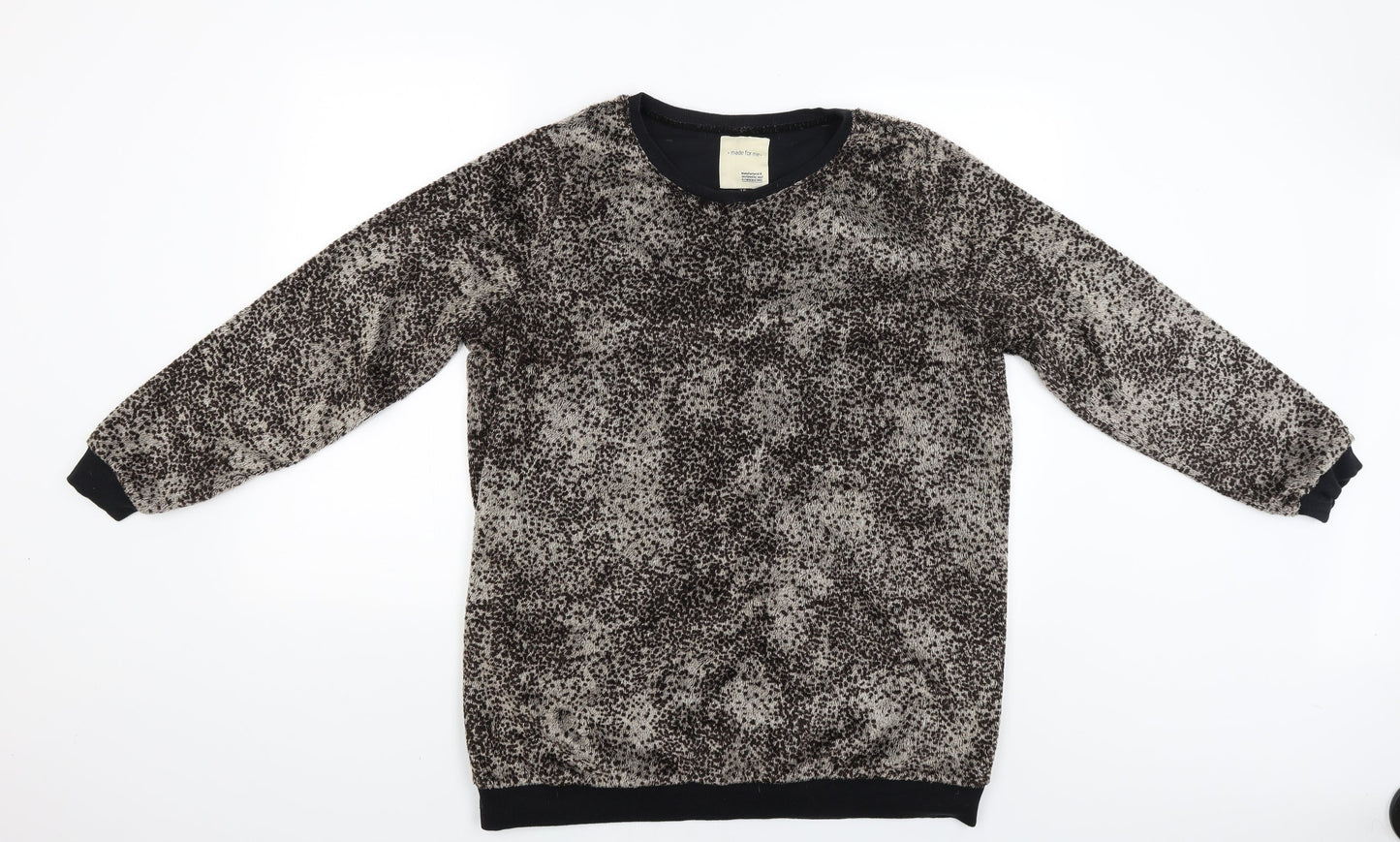 made for me Womens Brown Animal Print  Pullover Jumper Size 18