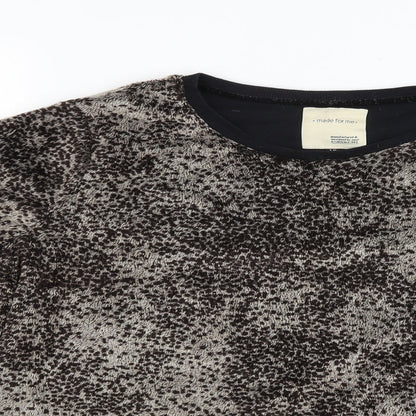 made for me Womens Brown Animal Print  Pullover Jumper Size 18
