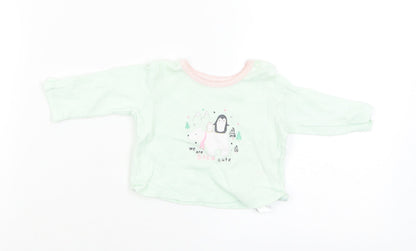 Additional front view of Primark Baby Green jumper, size 0-3, Months