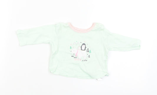 Primark Baby Green   Pullover Jumper Size 0-3 Months