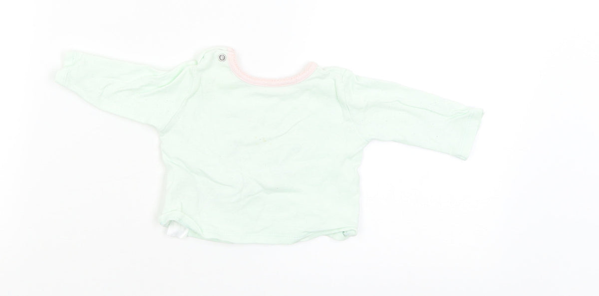 Back view of Primark Baby Green jumper, size 0-3, Months