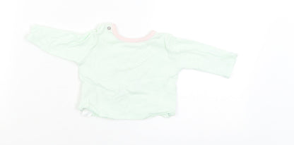 Back view of Primark Baby Green jumper, size 0-3, Months