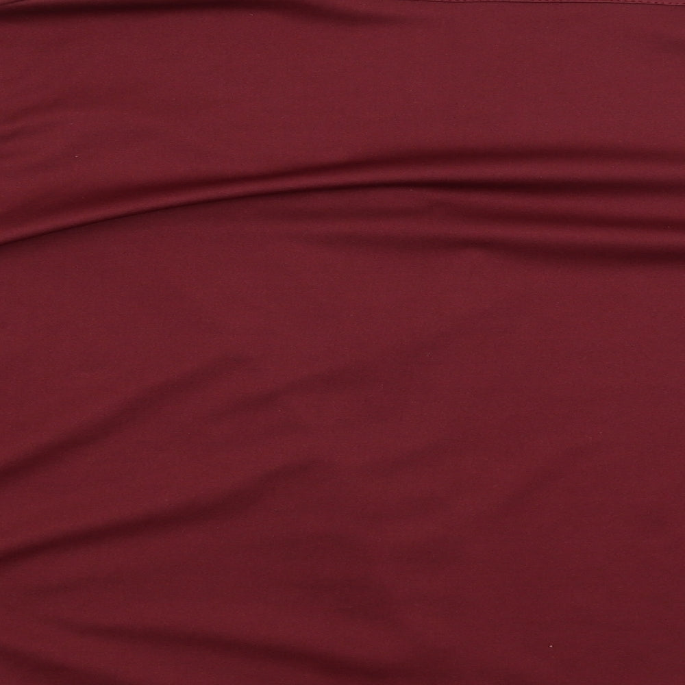 Smiffys Womens Red   Basic Button-Up Size XL