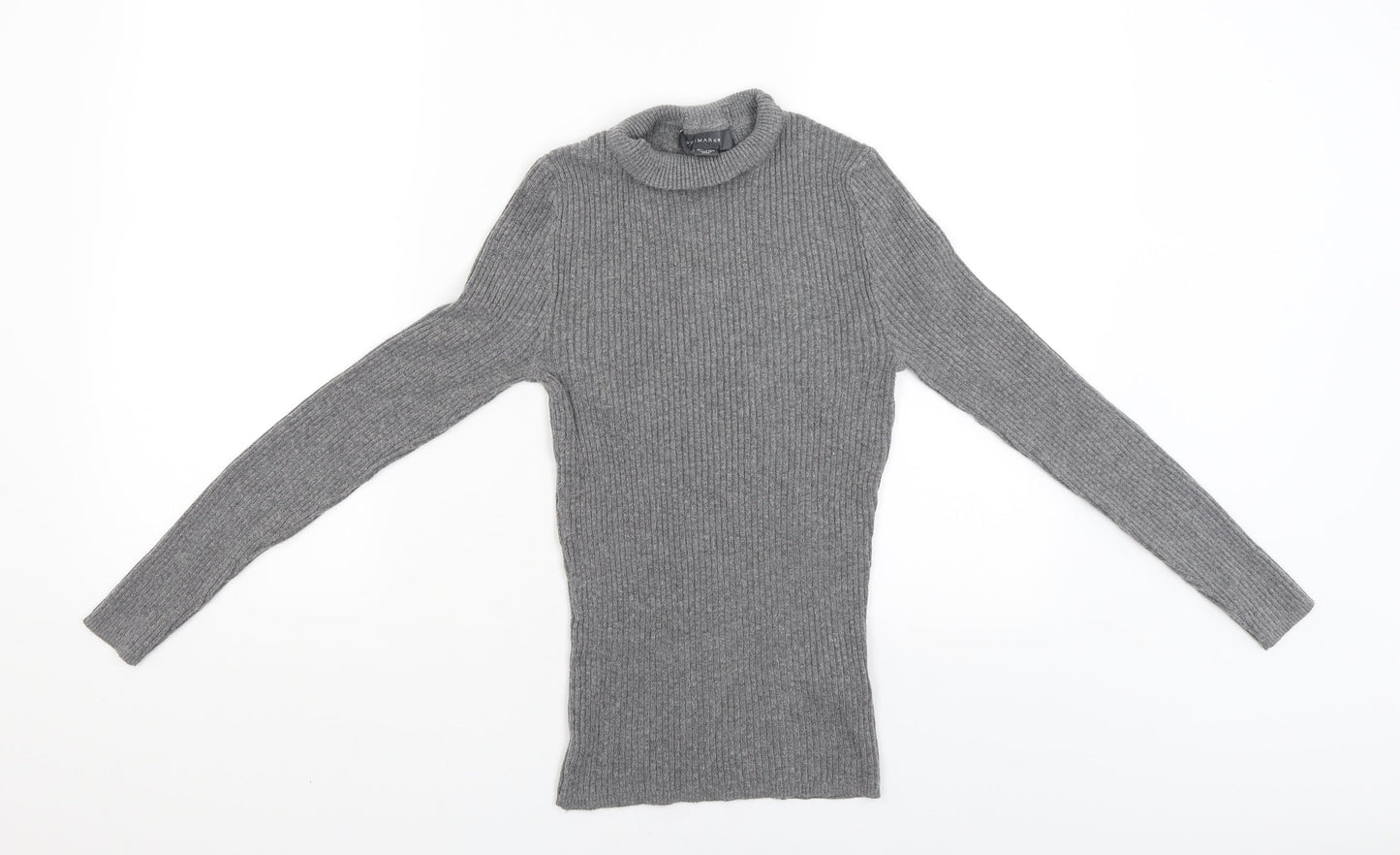 Primark Womens Grey   Pullover Jumper Size M