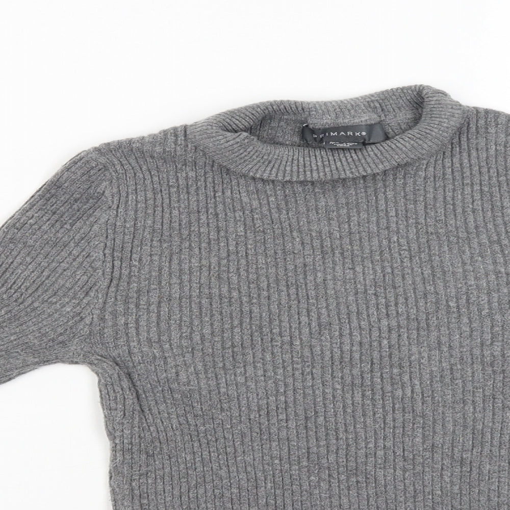 Primark Womens Grey   Pullover Jumper Size M