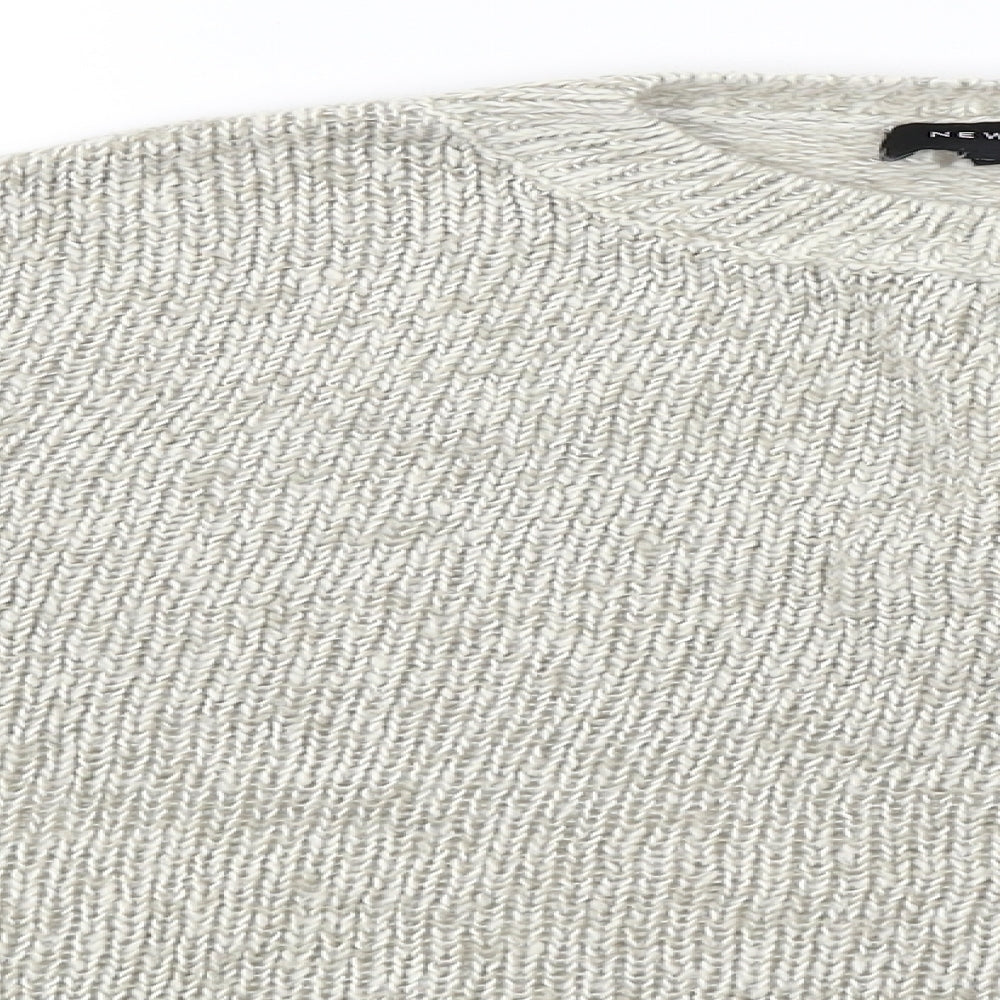 Womens UK Size S New Look Beige Pullover Jumper