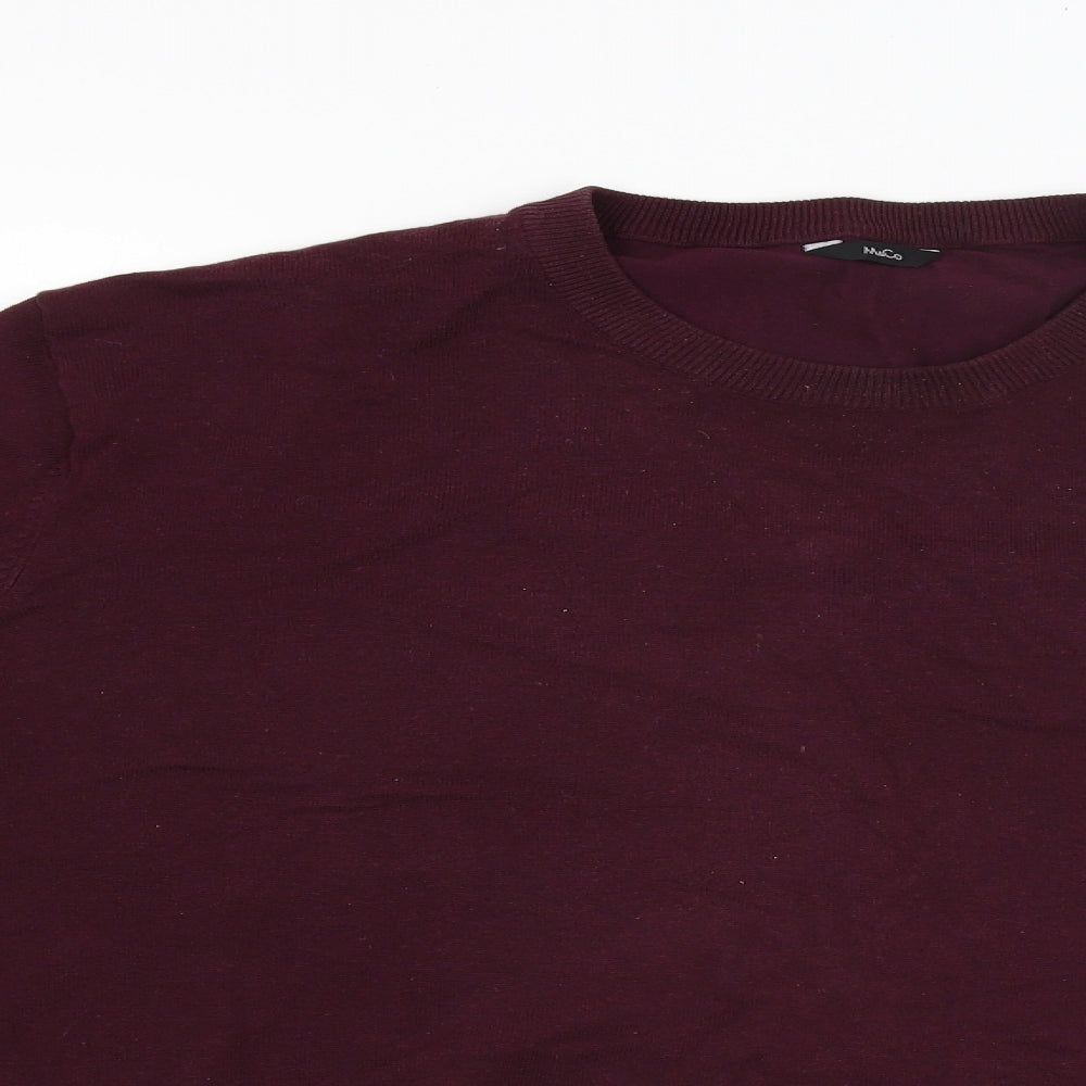 Womens UK Size 2XL M&Co Red Pullover Jumper
