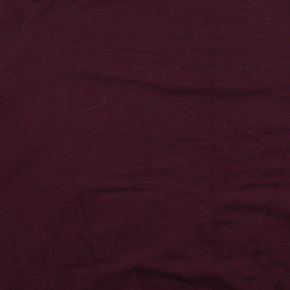 Womens UK Size 2XL M&Co Red Pullover Jumper
